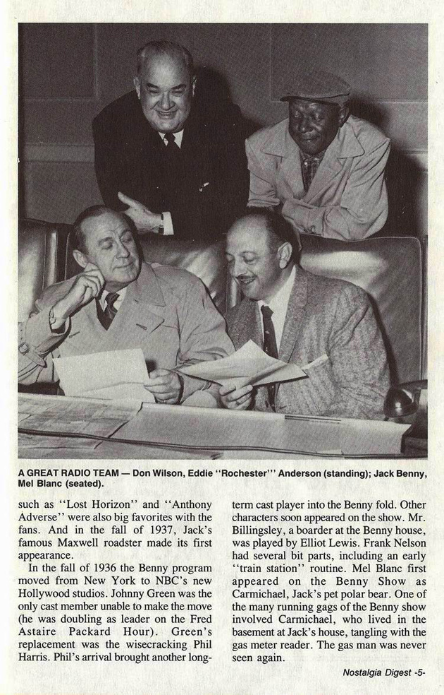 Radio Career Of Jack Benny