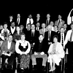 Benny Centennial 8 This is the official cast photo of the Those Were The Days Radio Players who performed the script by Ken Alexander, “A Surprise for Jack.” Camera shy Ken is hidden in the third row, just behind and between John Sebert and Harry Volkman. Director Jim Sobczak is at the far right in the photo. Photos by Margaret Warren.