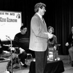 During a live broadcast of Those Were The Days from the Museum of Broadcast Communications, Chuck Schaden introduces, from left, former Quiz Kids Sheila Conlon, Lon Lunde, Ruth Duskin Feldman and Patrick Owen Conlon.