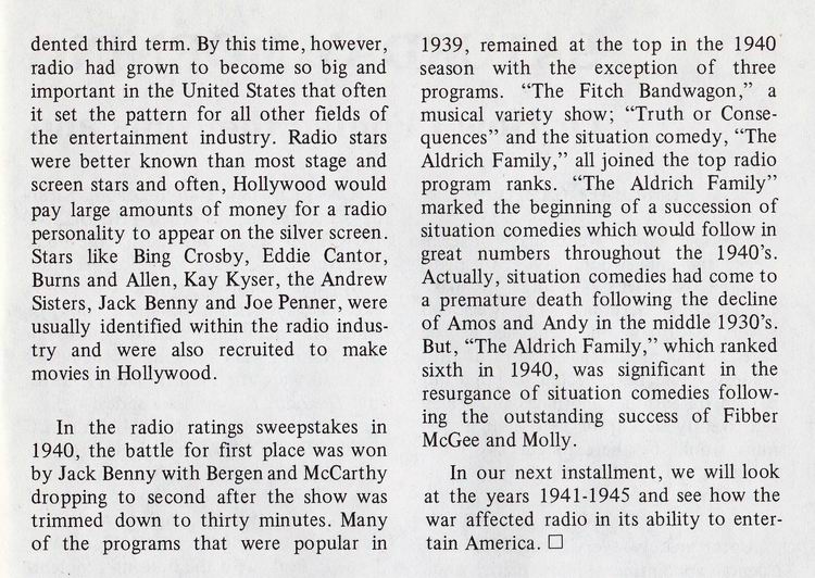 Early Radio Ratings And Trends