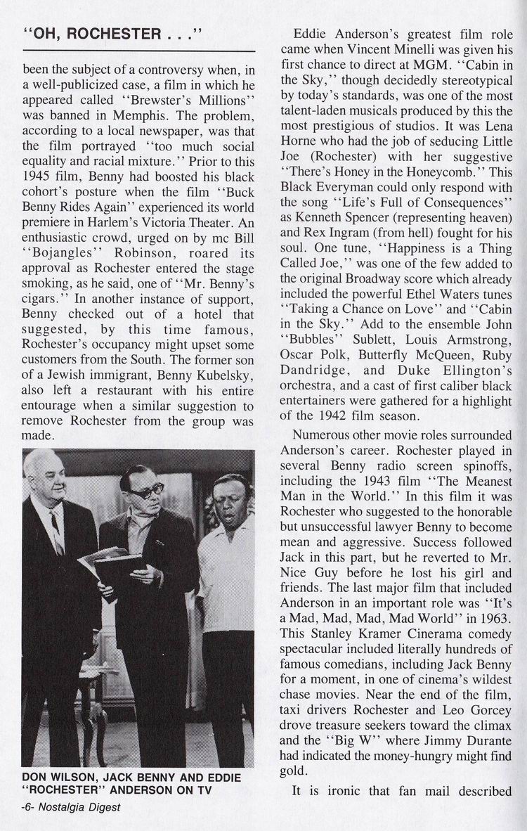 Films Of Jack Benny