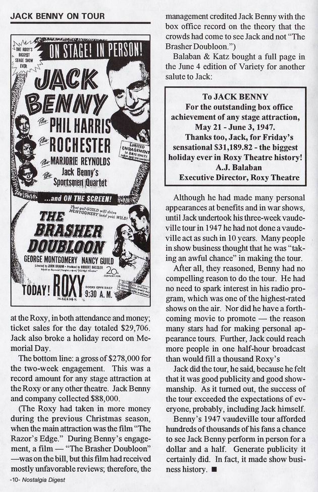 Jack Benny on Tour 9