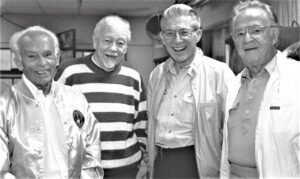 MAY 18, 1991 Pioneer radio announcers are, from left, Dresser Dahlstead, Les Tremayne, John Milton Kennedy and Wendell Niles.
