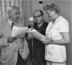 MAY 29, 1971 Ma Perkins re-enactment, live on Those Were The Days — Starring, from left, Chicago-based actors Phil Bowman, Johnny Coons and Viola Berwick.